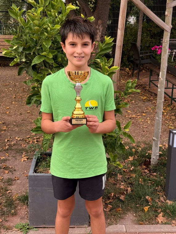 Moritz – 1st place at the HEAD U11 tournament